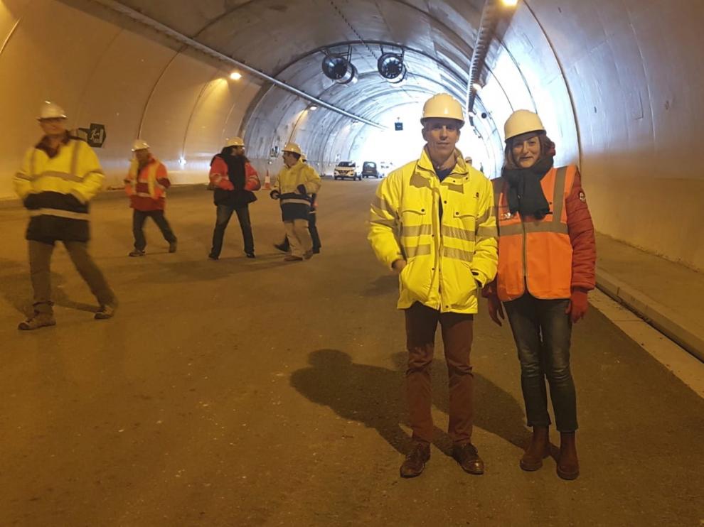 Las obras del túnel de Arguis en la autovía A-23 se encuentran muy avanzadas