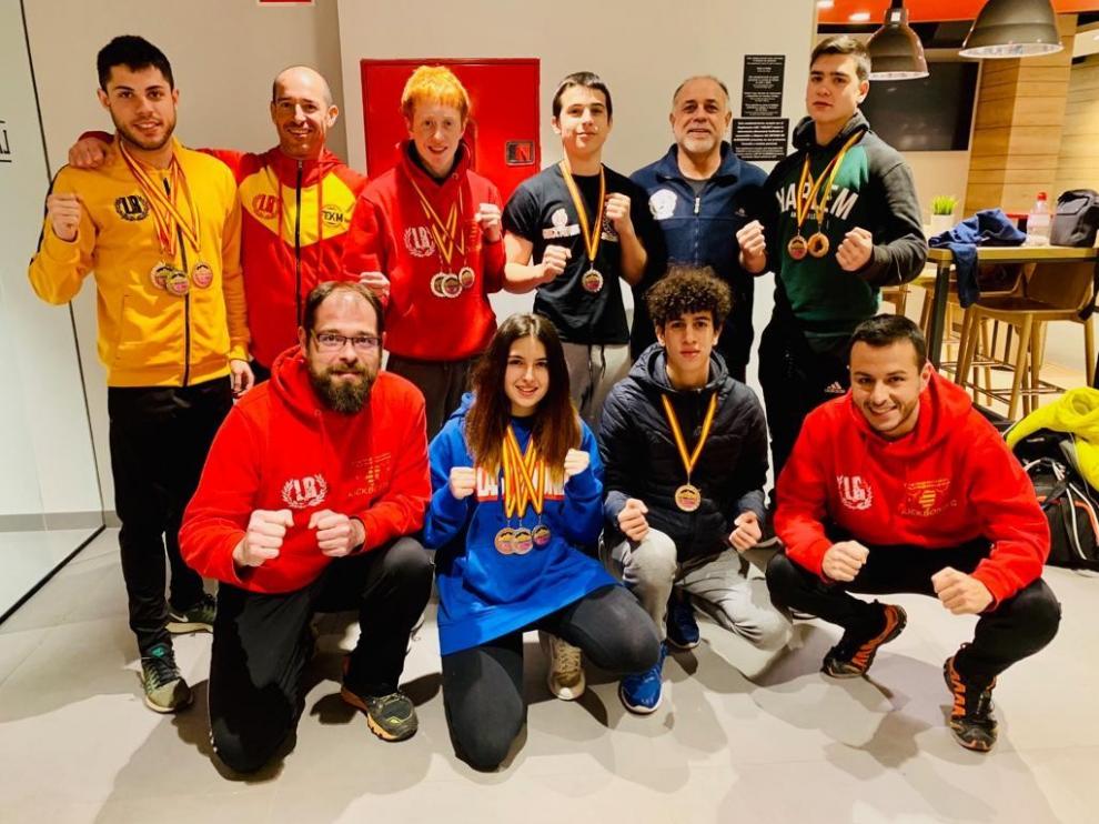 Las Escuelas Binéfar y Somontano subieron al podio en el IV Open Nacional de kickboxing