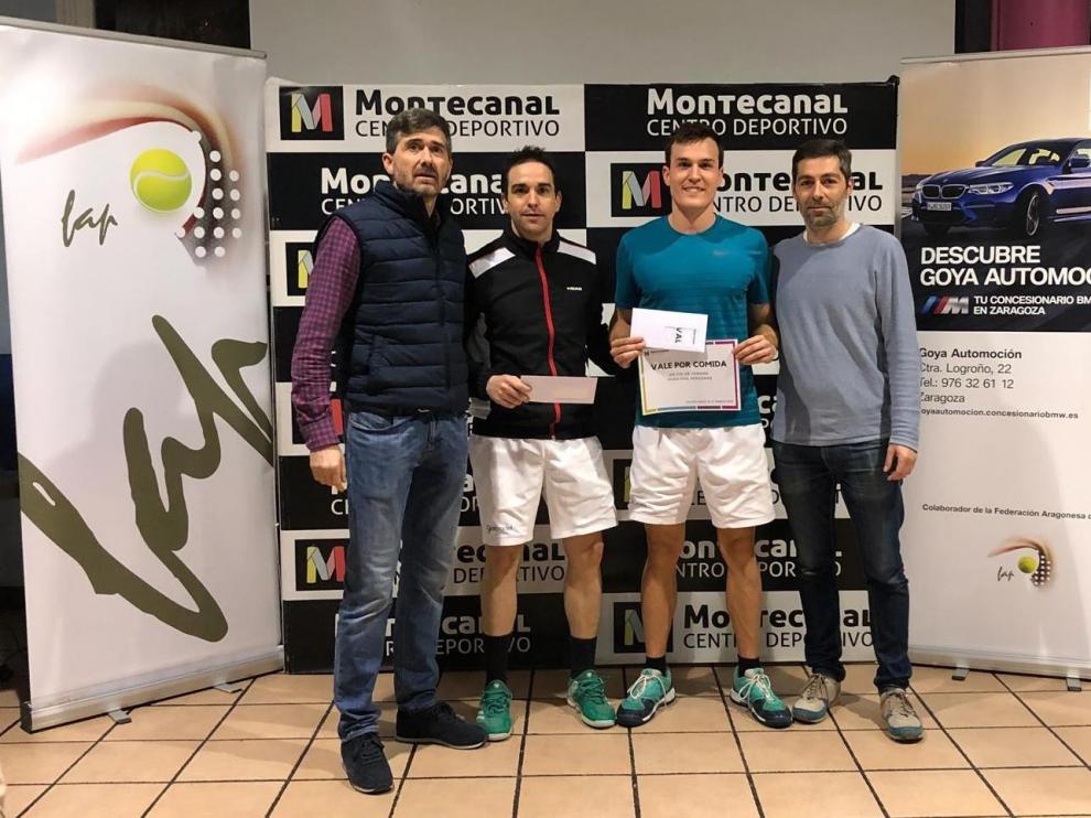 Los oscenses Ciriza y Domingo, se proclaman subcampeones de pádel en Zaragoza