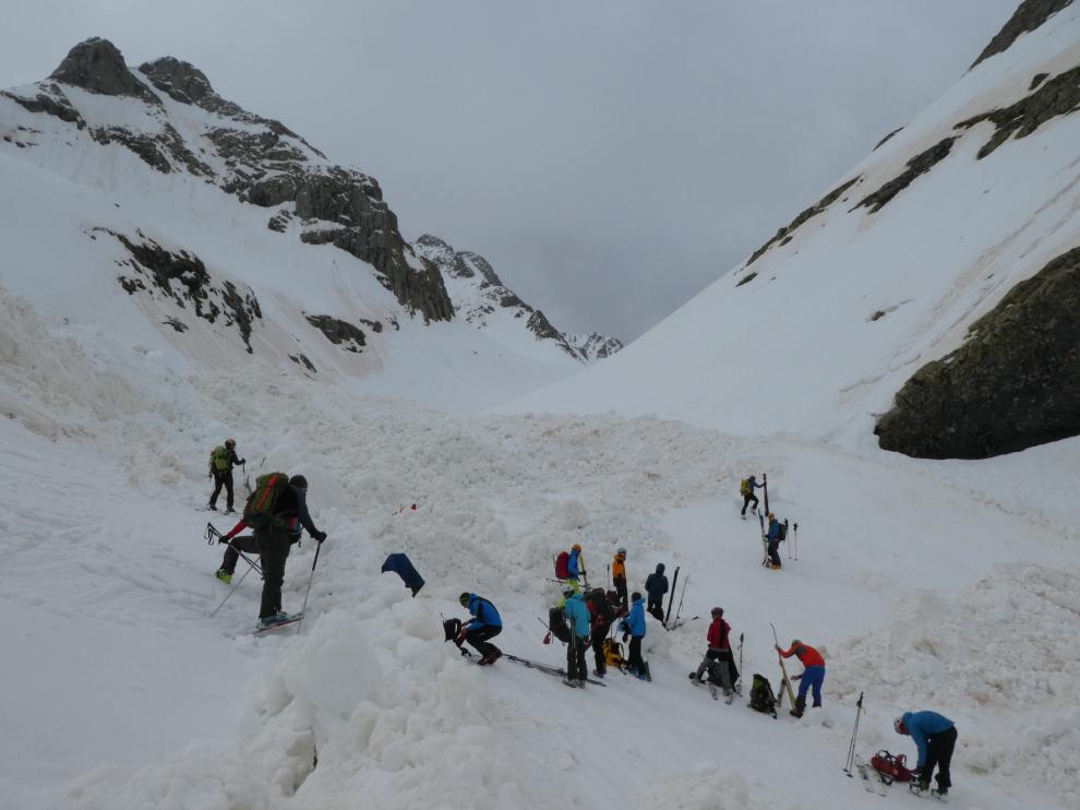 La nieve del Pirineo de Huesca se encuentra inestable tras los fuertes vientos