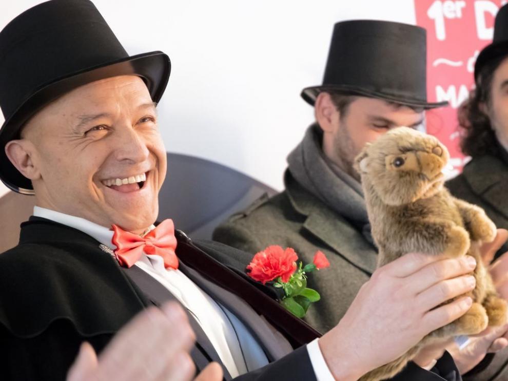 La marmota del Sobrarbe Manolo predice que la primavera se anticipará en España este 2019