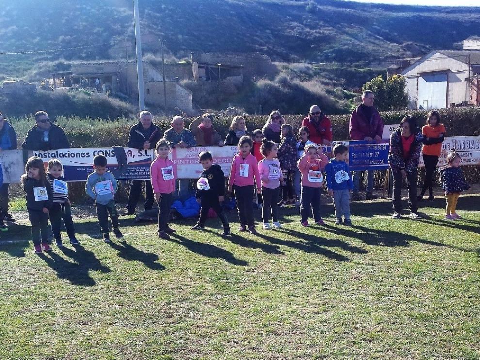 El Cross de Ontiñena reúne a 200 escolares de Bajo Cinca, Cinca Medio y Monegros