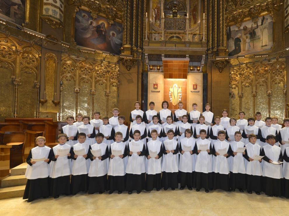 La Escolanía de Montserrat cantará en abril en Barbastro
