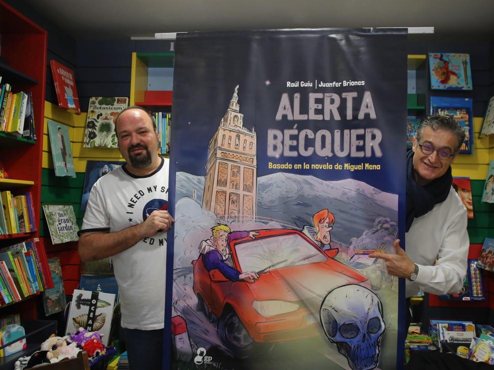 Guíu y Briones publican el cómic "Alerta Bécquer", basado en la novela de Miguel Mena