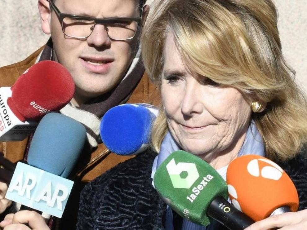 Esperanza Aguirre niega que ordenara espiar a cargos del PP rivales suyos
