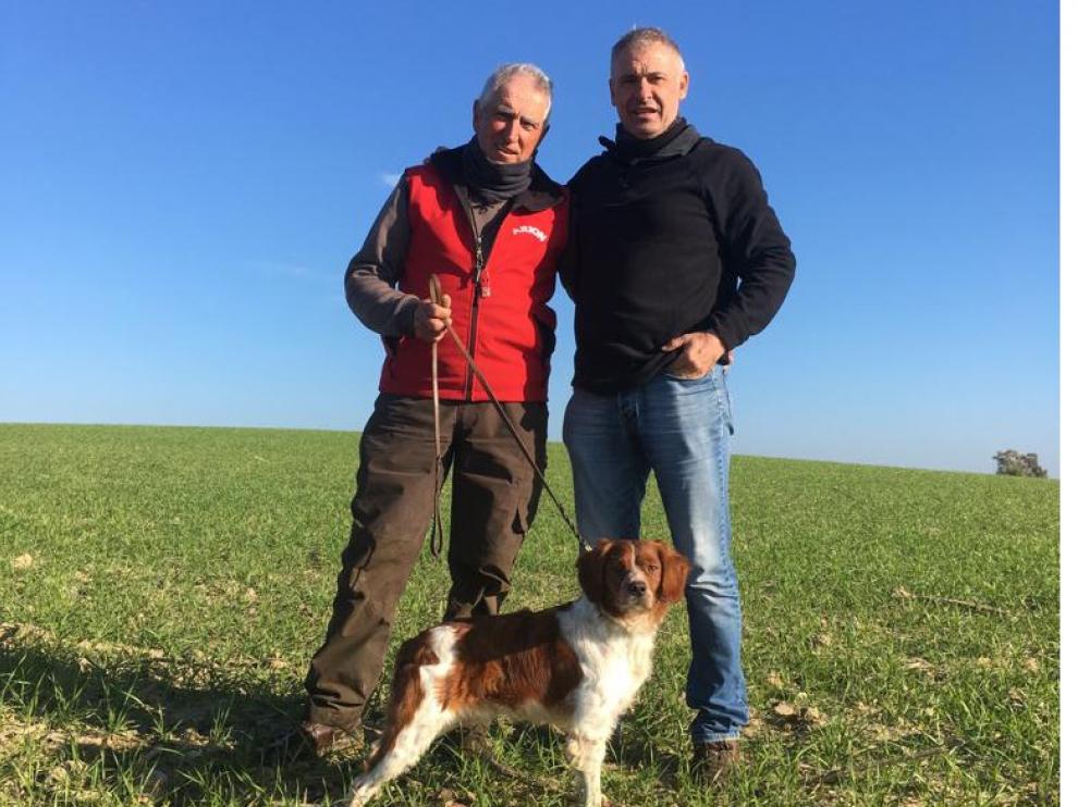 Julián Oliván clasifica a uno de sus perros en primer puesto en la final del Campeonato de Europa