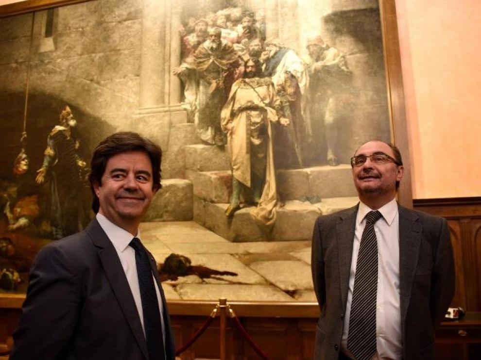 Lambán recuerda al alcalde de Huesca que el Gobierno "no actúa a impulsos arbitrarios"