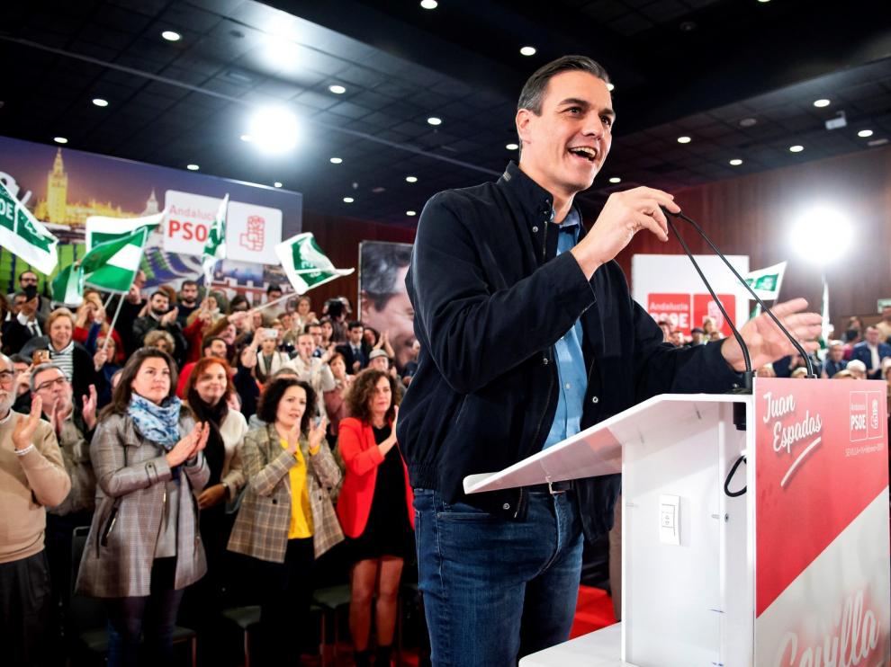 Sánchez llama a la movilización de la izquierda frente a las "tres derechas"