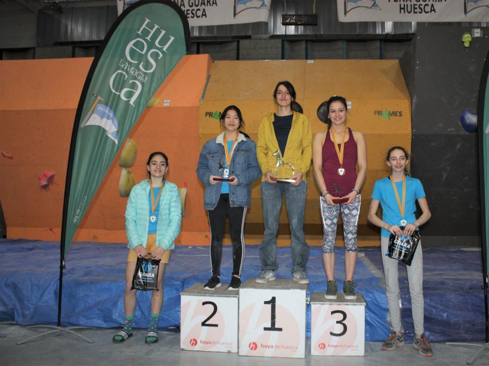 Gutiérrez y Pérez reeditan título en Huesca en la competición de Escalada en Bloque