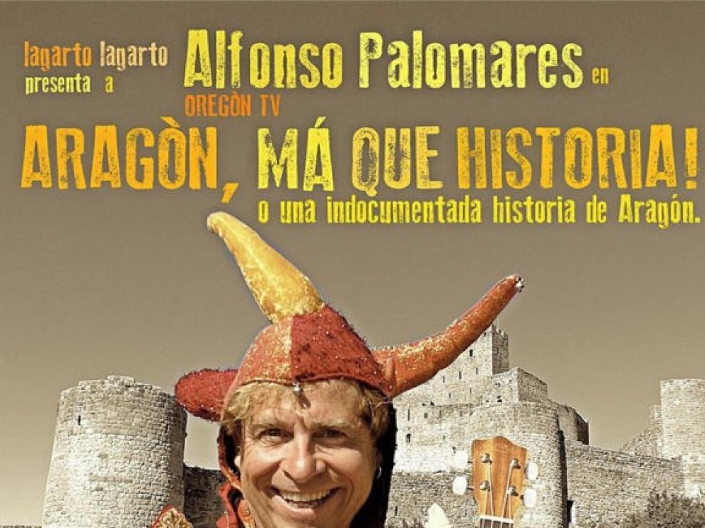 Alfonso Palomares presenta en Binéfar el espectáculo "Aragón, má qué historia!"