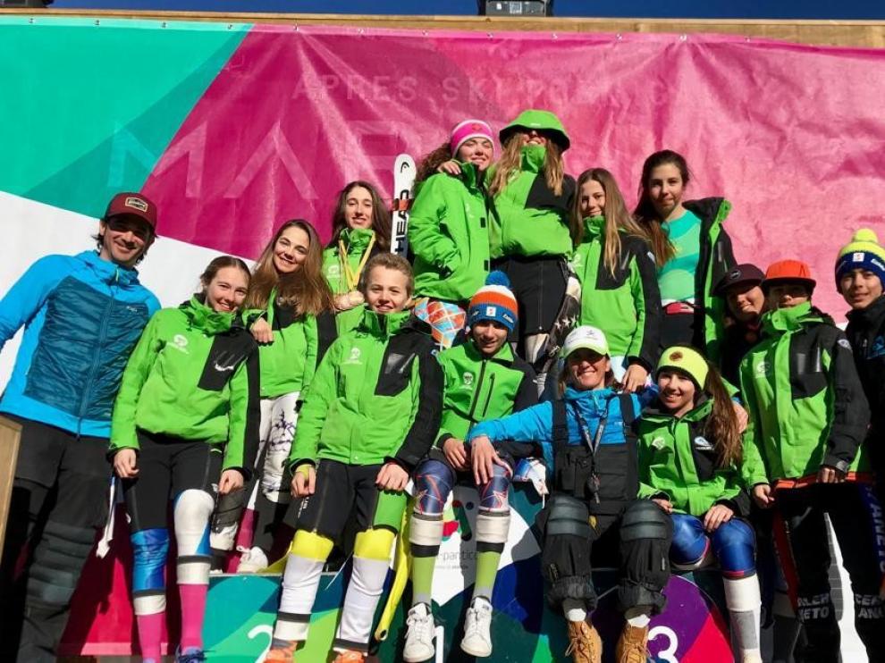 Podios repartidos en el Trofeo Villa de Sallent en Aramón Formigal