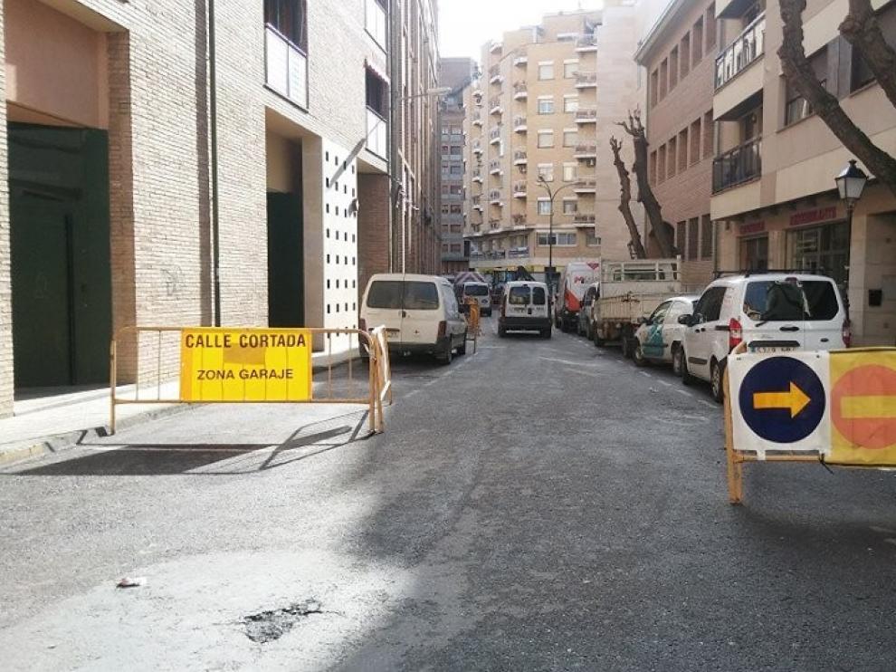 Este lunes se producirán restricciones al tráfico en la calle Loreto de Huesca