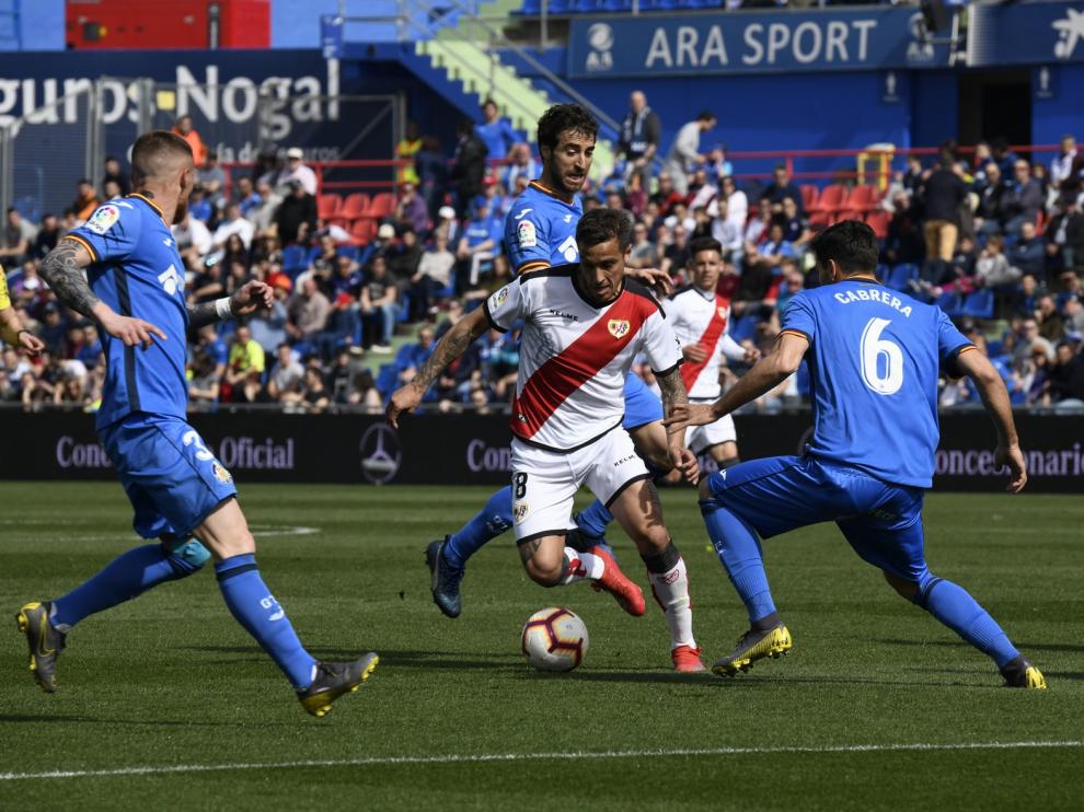 El Getafe gana al Rayo y asalta el cuarto puesto