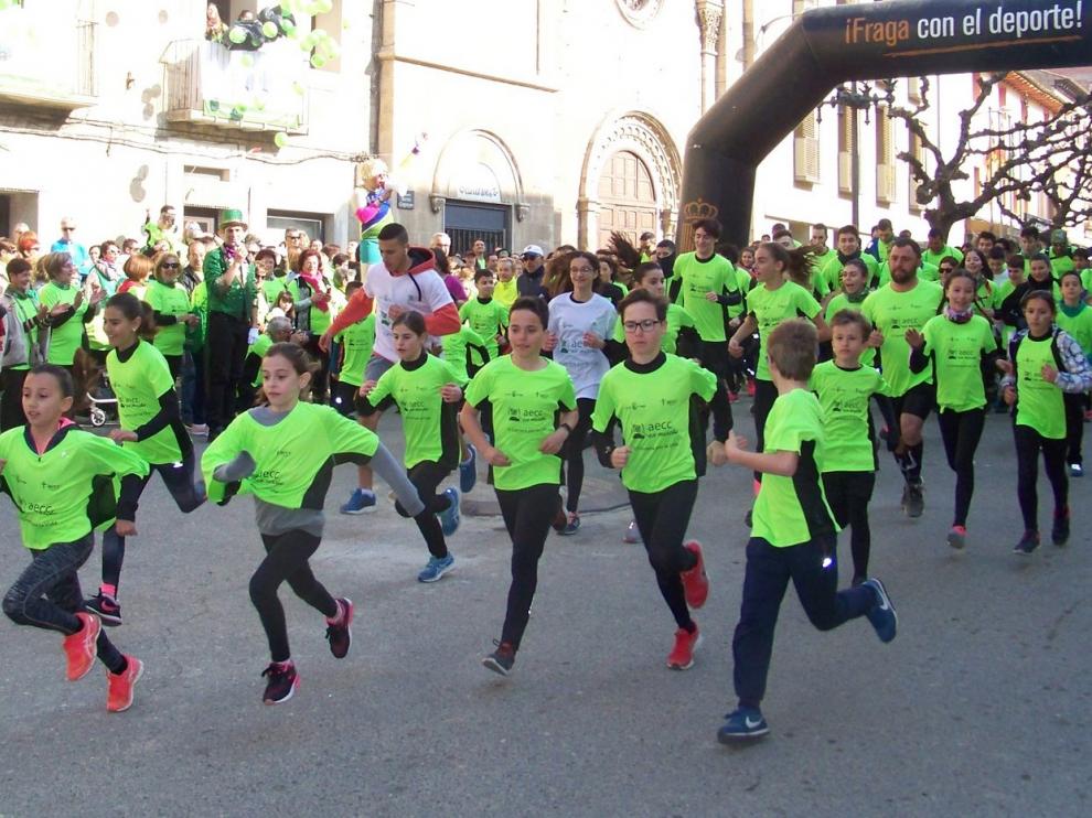 Más de 3.500 personas se visten de verde por la vida en Fraga