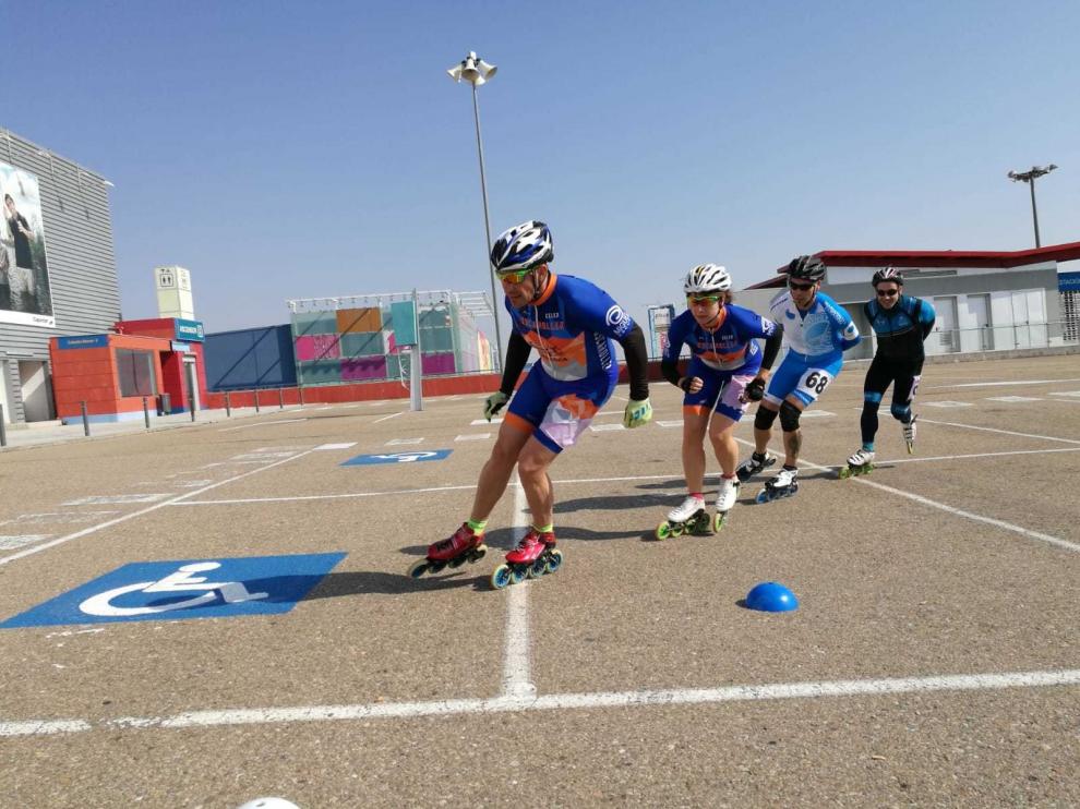 Doblete de Carolina Mairal, en el Campeonato de Aragón de Patinaje de Velocidad