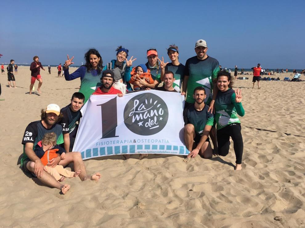 El equipo BolskanDisc LaManoDelDiez, tercero en el torneo Sabe a mixta