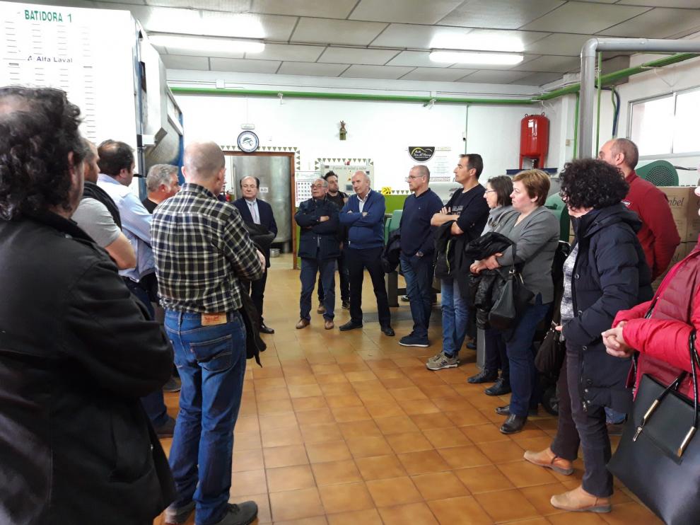 Representantes de 5 almazaras del Somontano participaron en una reunión