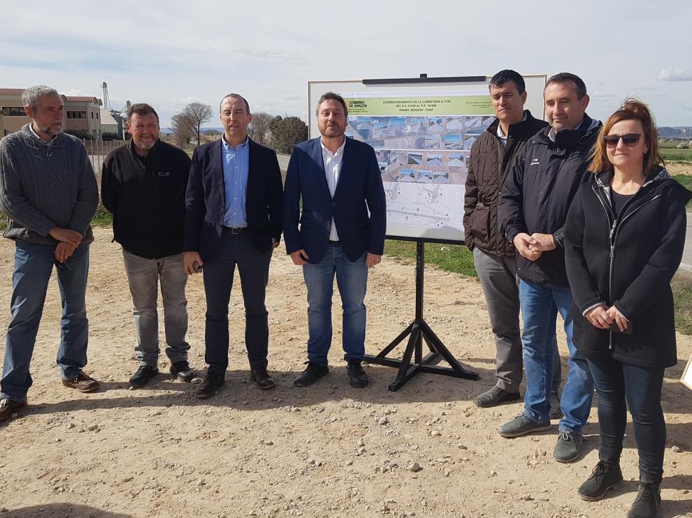 En marcha las obras de acondicionamiento de la carretera entre Fonz y Monzón