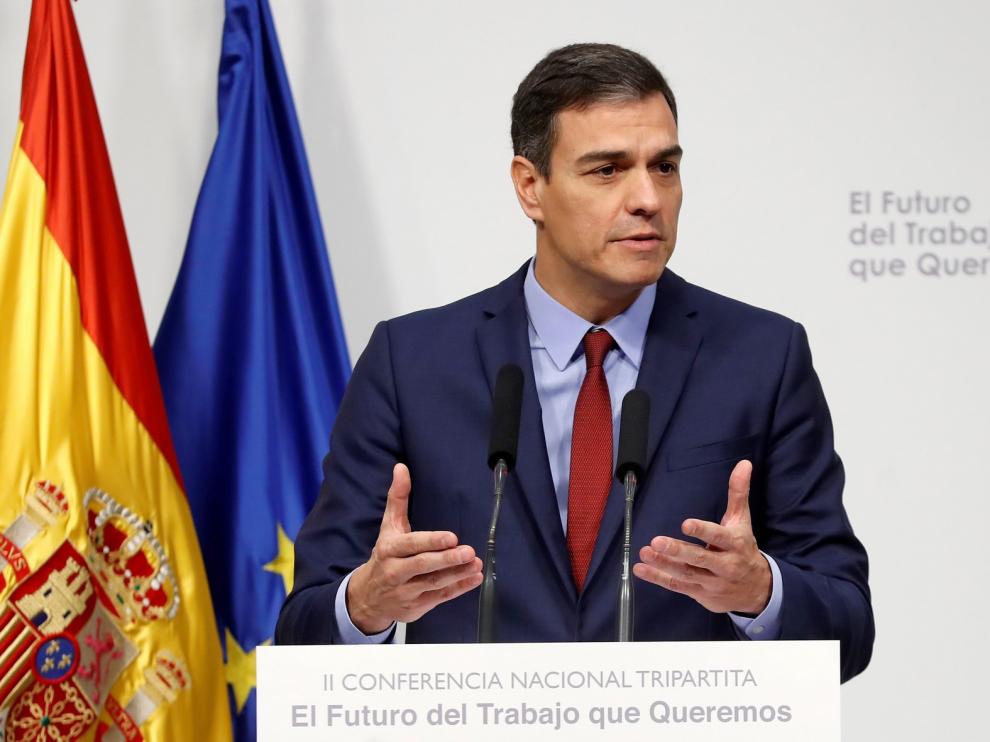 Sánchez repasa sus medidas laborales ante los agentes sociales