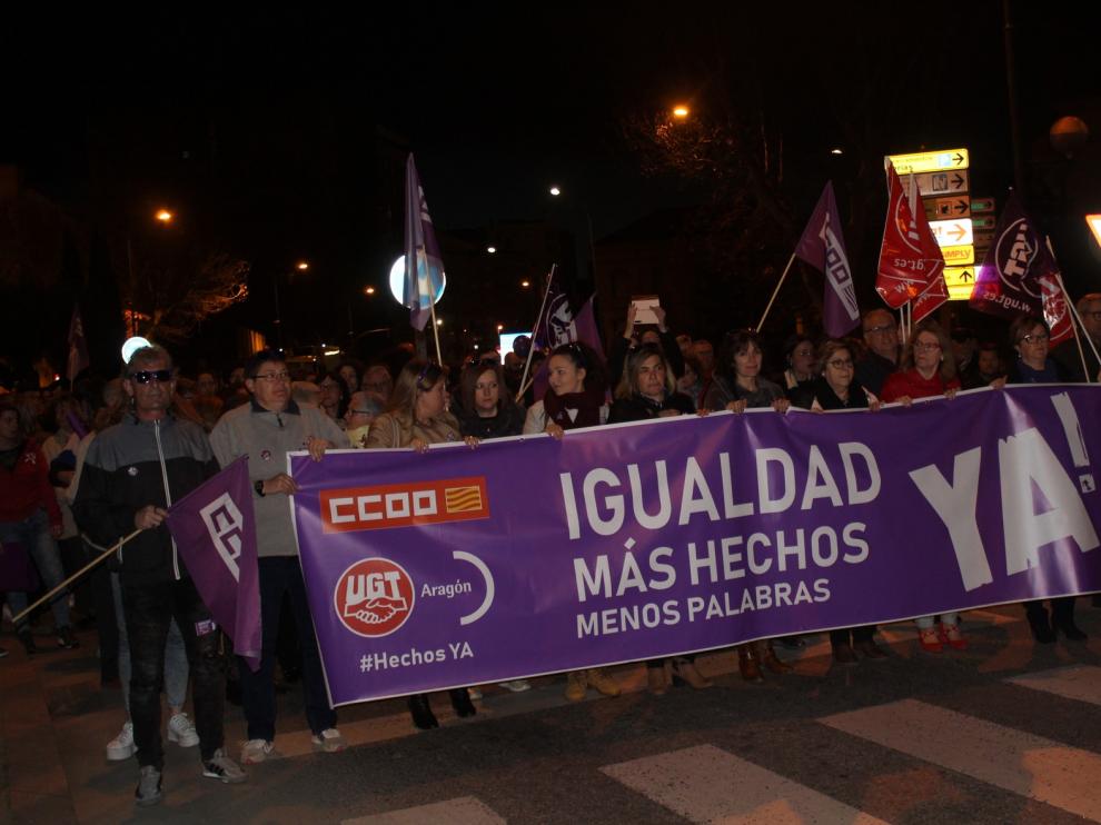 Más de 2000 personas del Cinca Medio y La Litera se concentran en Monzón