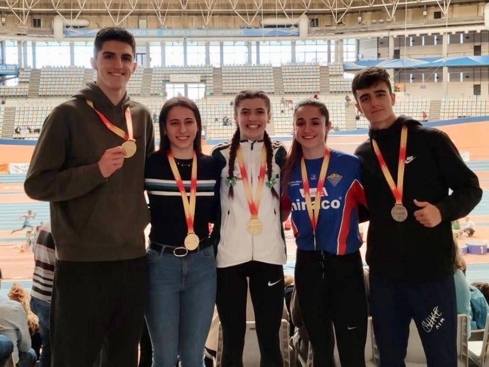 Oro de Hinaco para Mario Revenga y Laura Pintiel y platas de Pol Oriach y Nerea Supervía
