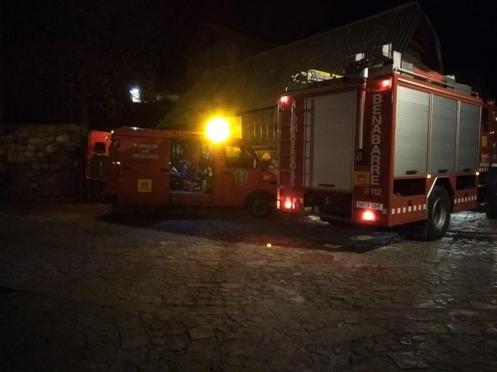 Un incendio calcina una casa en la localidad sobrarbense de Serveto