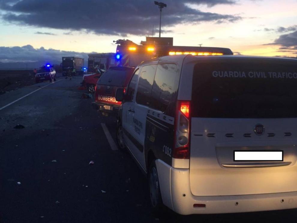 Dos muertos en Agón, en accidente de tráfico