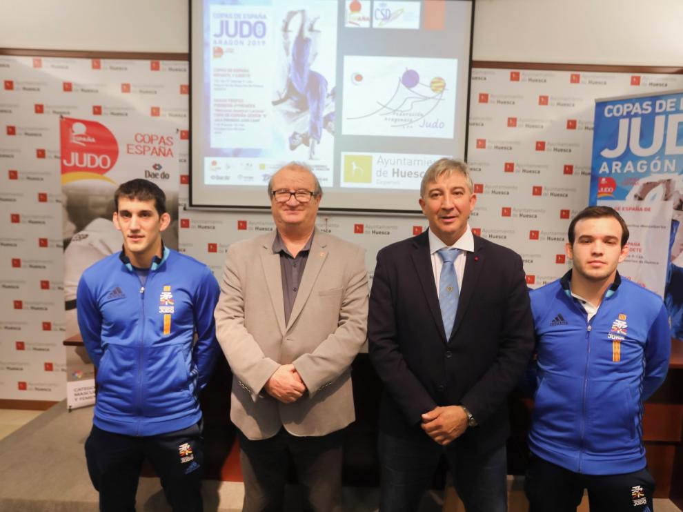 El Palacio de los Deportes de Huesca ultima los preparativos para la gran cita del judo