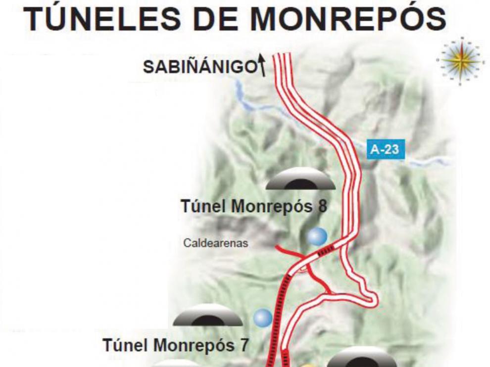 Entran en servicio este jueves 12 kilómetros de autovía entre el Alto de Monrepós y Lanave y del Congosto de Isuela a Arguis