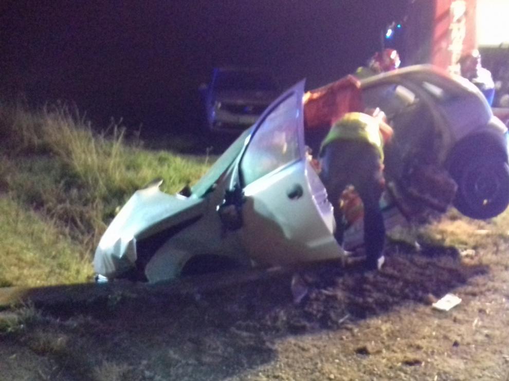 Dos conductores resultan heridos en un accidente de circulación en Baells