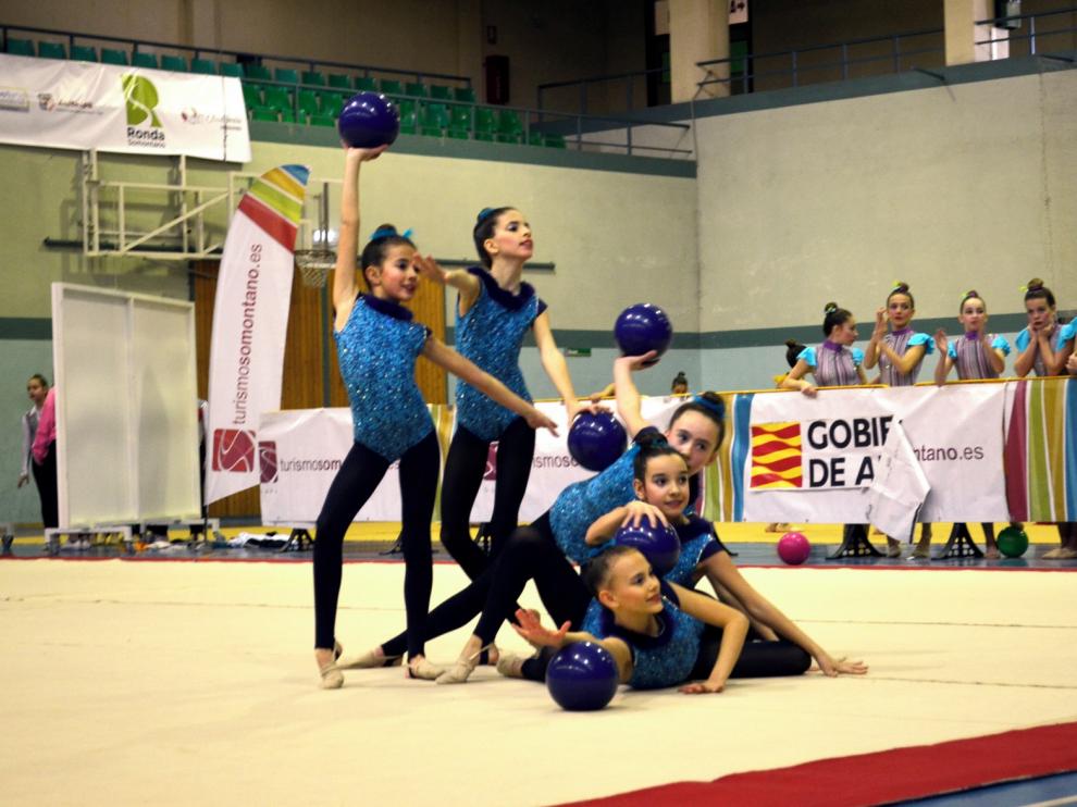 Amplia representación de gimnastas de la provincia en Teruel