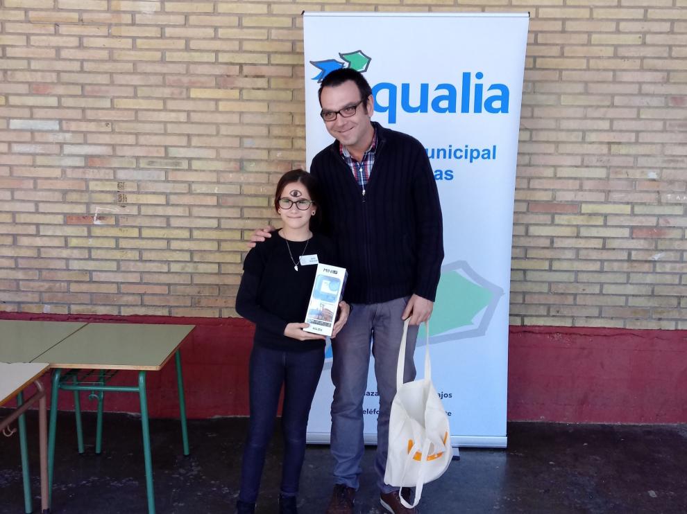 Premiada una niña de Fraga por su trabajo sobre el camino del agua hasta que llega al grifo