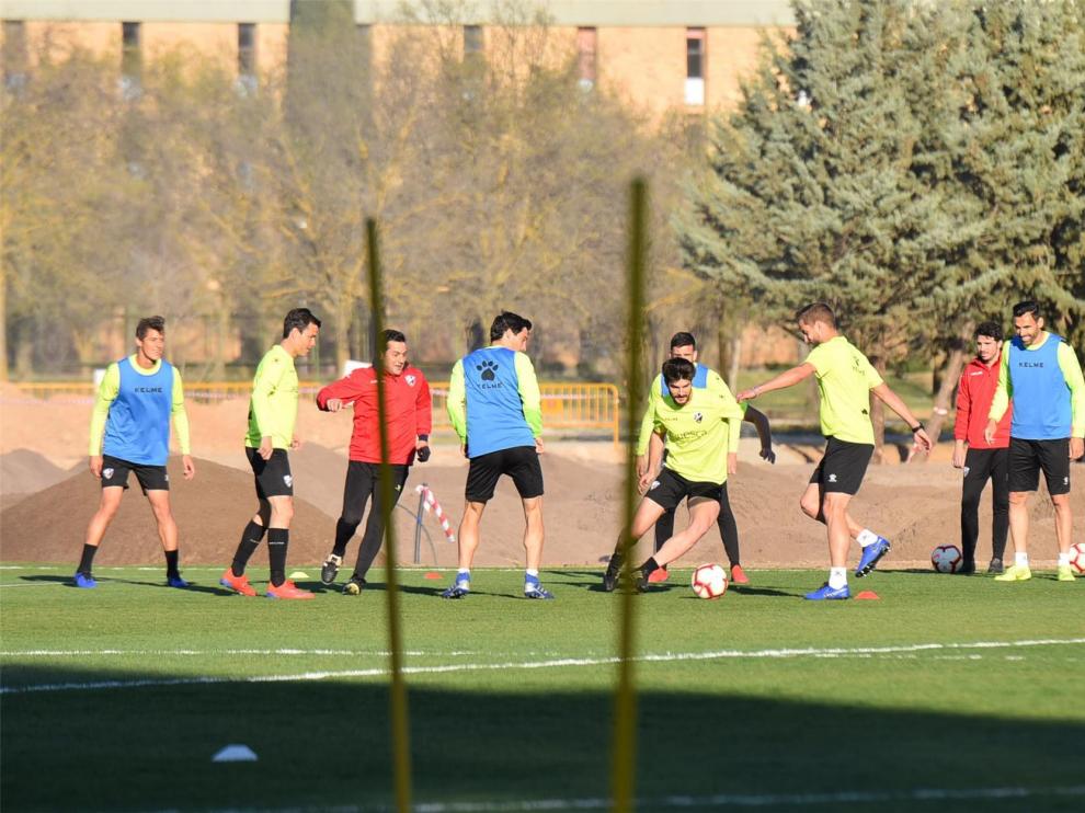 Melero, Etxeita, Chimy y Ferreiro trabajan con el equipo