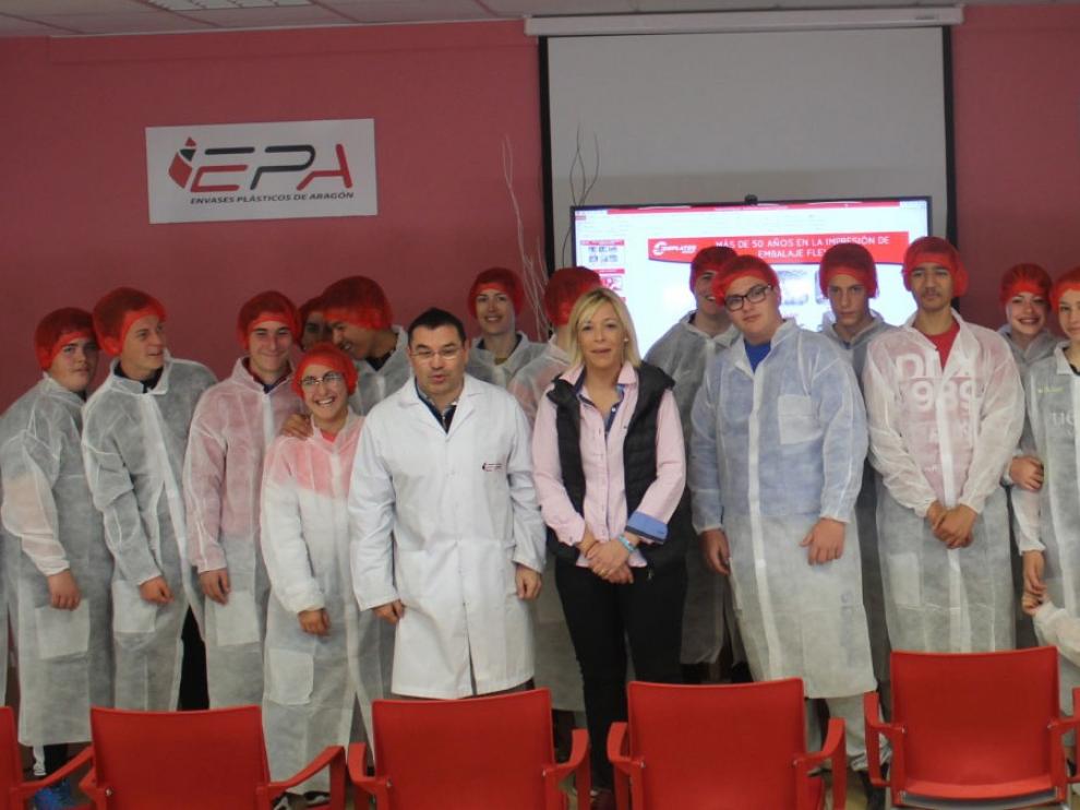 El programa comarcal "Juventud emprendedora" muestra al alumnado de secundaria de Los Monegros ejemplos empresariales del territorio