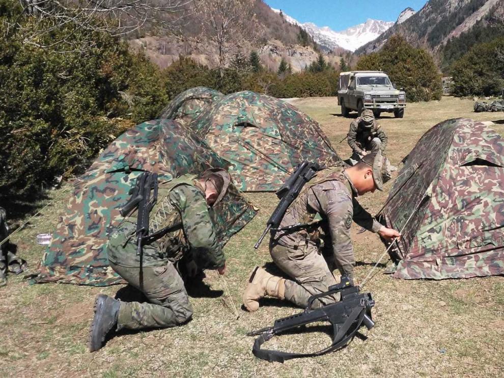 La Brigada Aragón I despliega setecientos militares y setenta vehículos en la Ribagorza