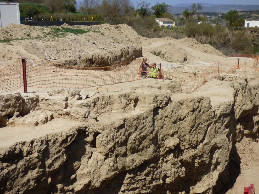Se paralizan las excavaciones en el yacimiento de Barbastro