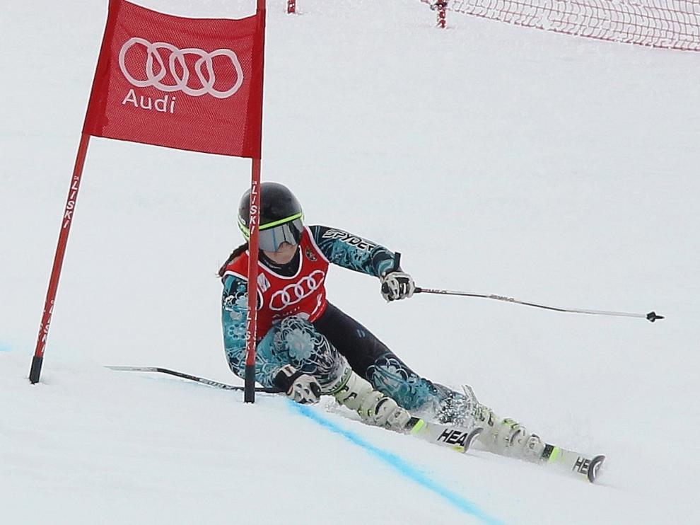 La jaquesa Inda Garín, subcampeona de España de Slalom Gigante