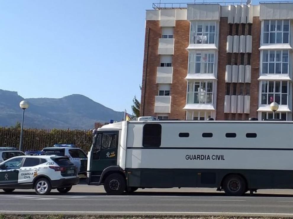 Amplio despliegue de la Guardia Civil en una operación realizada en Graus