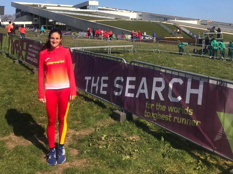Cristina Espejo disputa este sábado la prueba del relevo mixto en el Mundial de cross