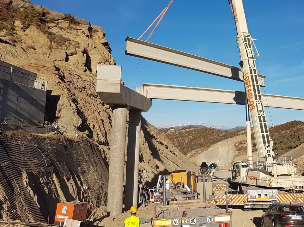 Los puentes y túneles de Monrepós, una obra de gran envergadura en este tramo
