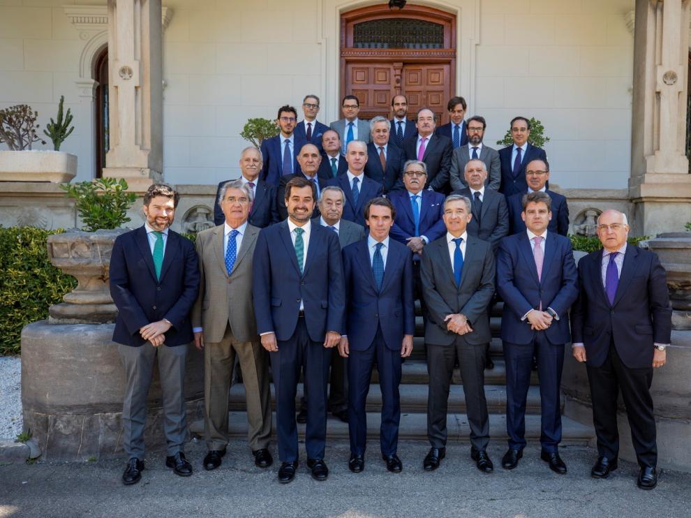 Aznar se reúne con el Consejo Empresarial de Ceoe Aragón