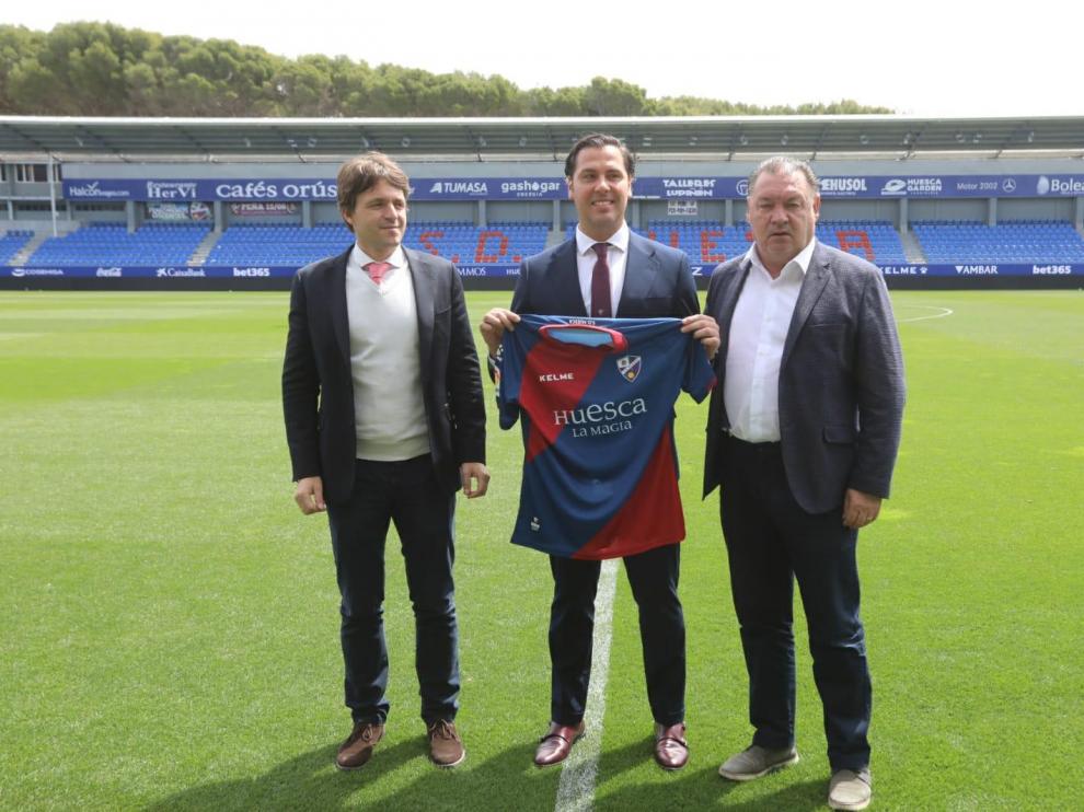 Rubén García, muy ilusionado con su aterrizaje en el Huesca