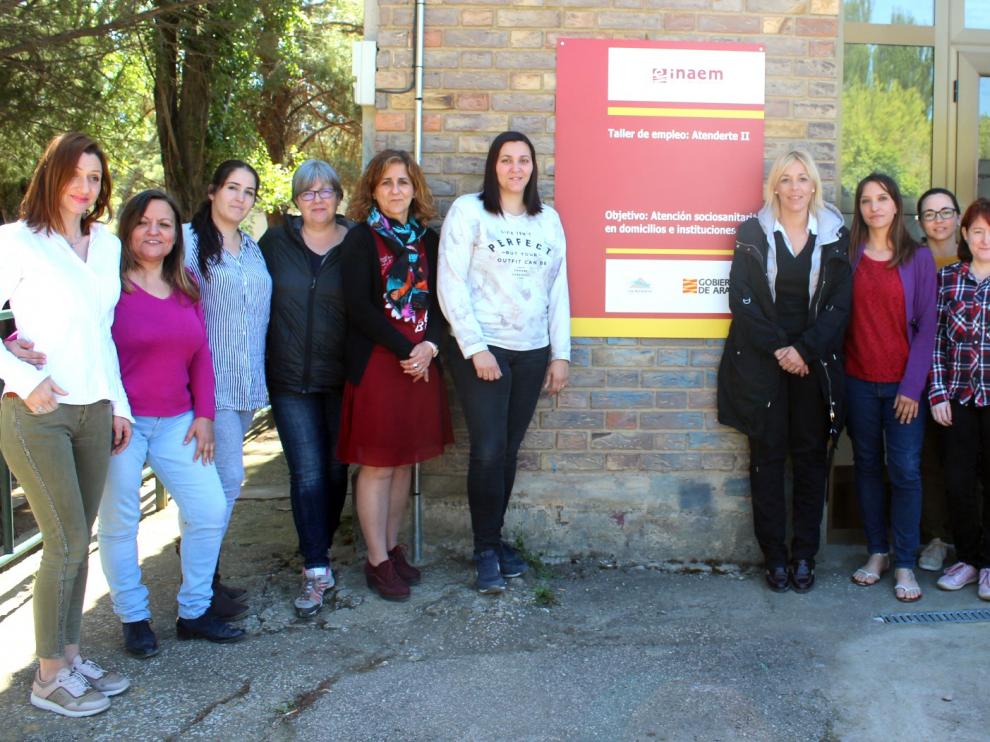 Alumnado del Taller de Empleo "Atenderte II" de Monegros comienza sus prácticas