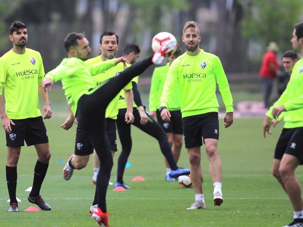 El Huesca continúa su preparación para el partido de este domingo contra el Betis