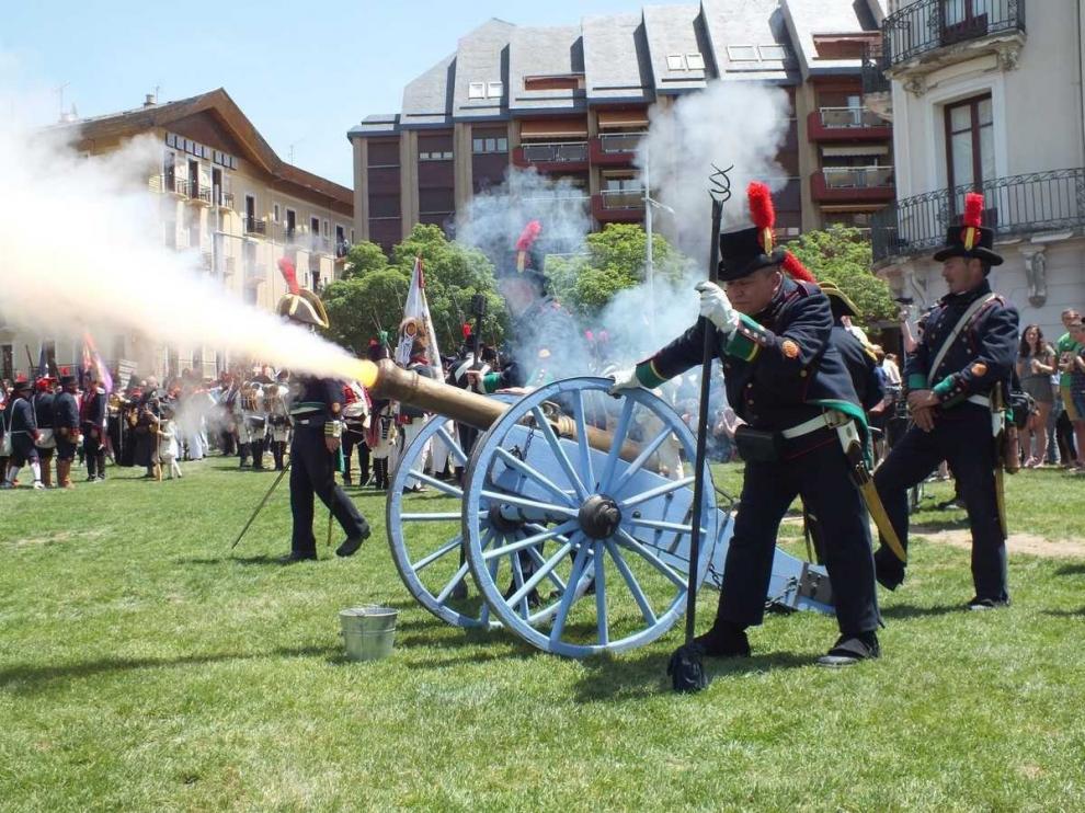 Recreación histórica de la época napoleónica en Jaca