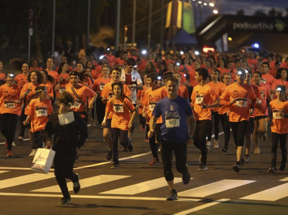 540 deportistas en la Carrera Nocturna de la capital oscense