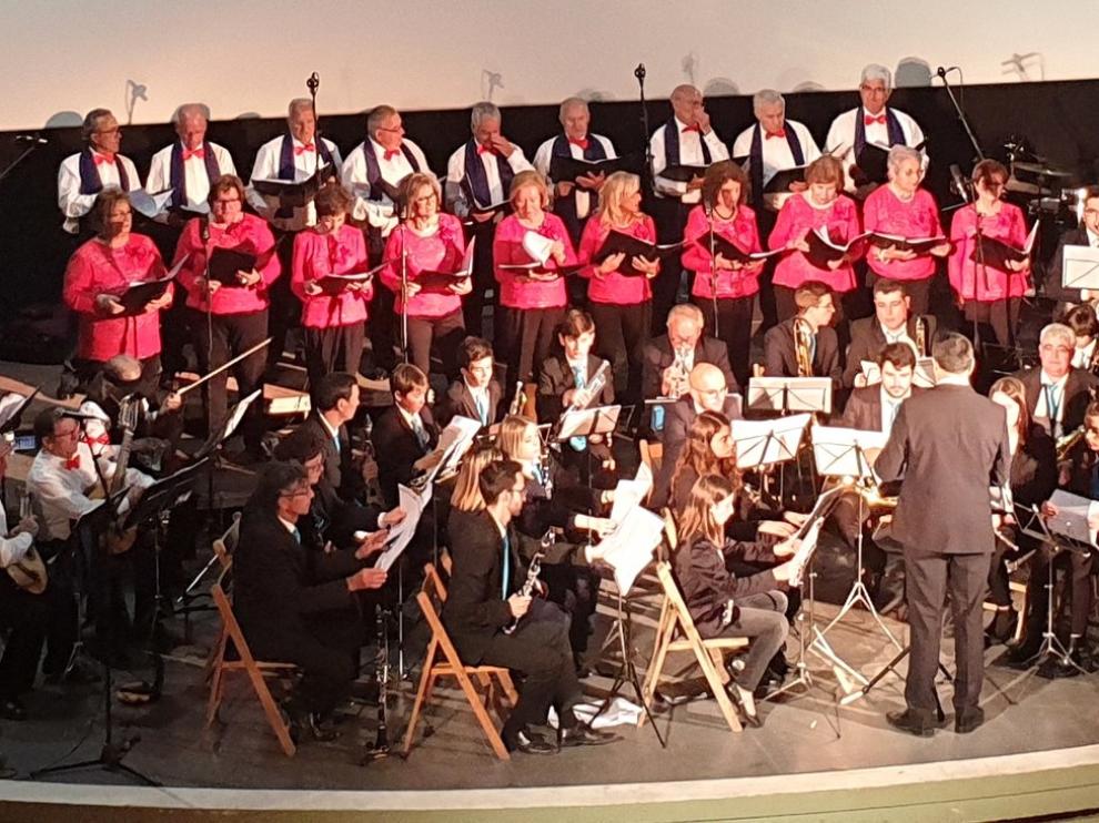 La banda de Graus ofrece su tradicional Concierto de Primavera en el Salamero