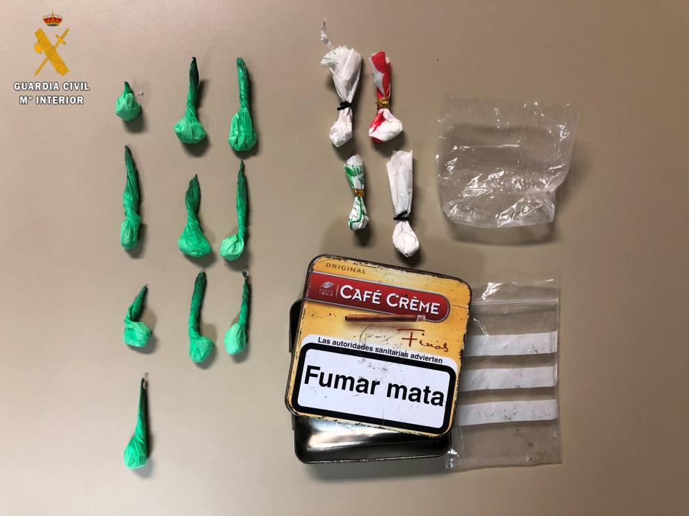 Dos detenidos por tráfico de drogas en Fraga