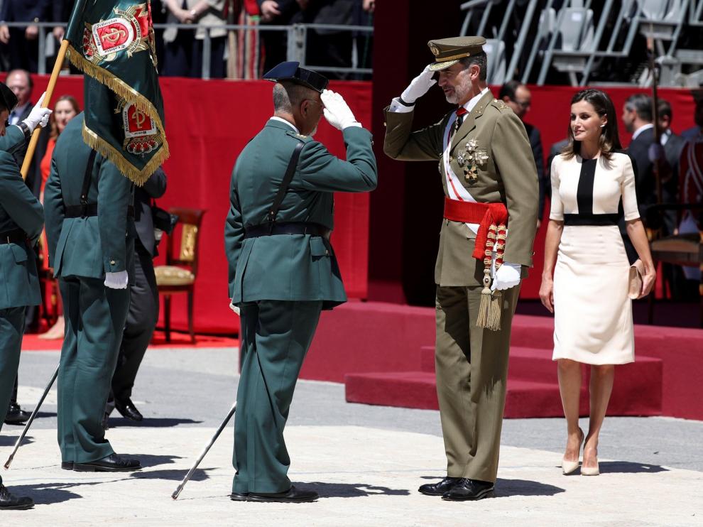 Los Reyes presiden el acto del 175 aniversario de la Guardia Civil