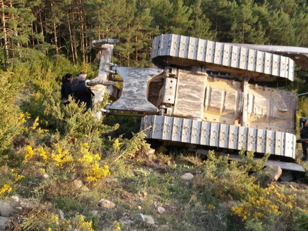 Recuperado el cuerpo del trabajador fallecido en una pista forestal de Jasa